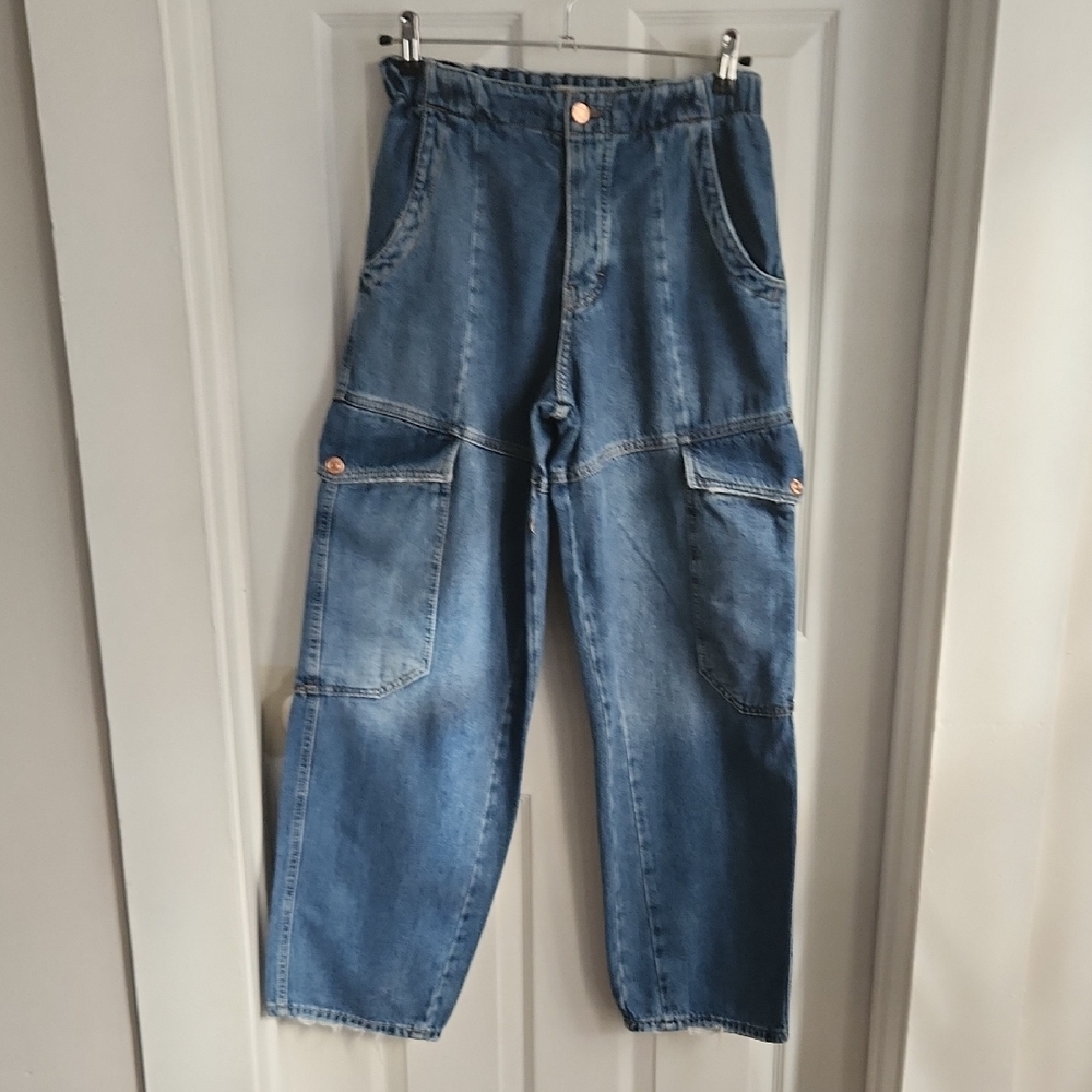 We The Free Buttonfly Cargo Jeans